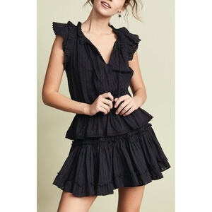 Misa 'Lillian' Black Cotton Dress Size L